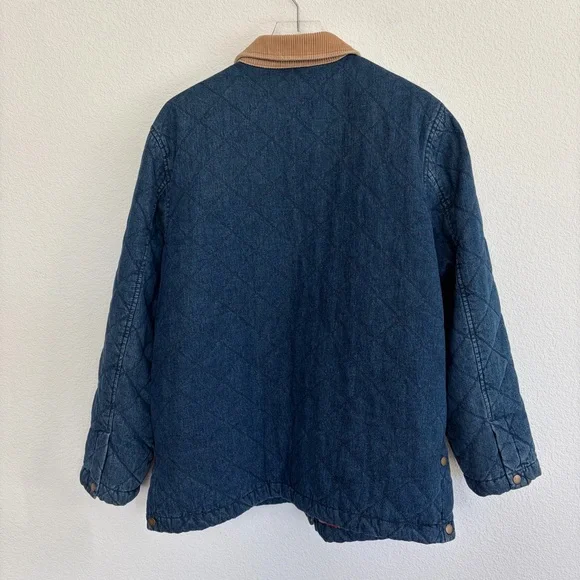 Ralph Lauren Denim Chore Barn Jacket with Corduroy Collar | L - Picture 5 of 15